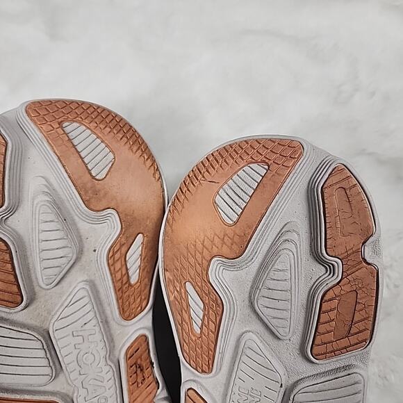 Hoka One Bondi 7 WIDE Running Womens Size 10.5 1110531-HMSH Grey Pink - Picture 12 of 12